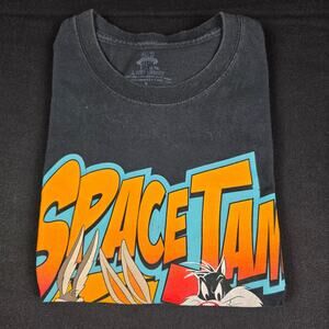 Space Jam T-Shirt Men's Black L Looney Tunes A New Legacy Graphic 100% Cotton